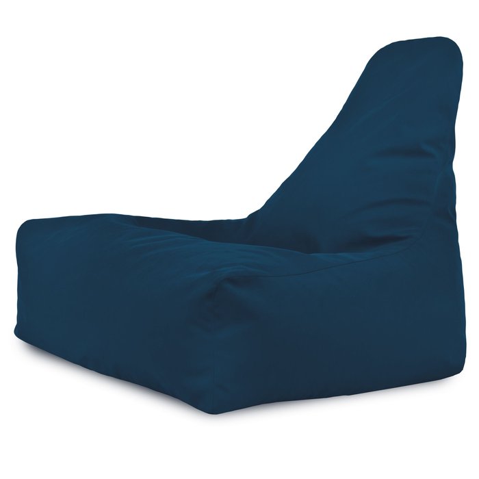 Bleu marine Pouf Poire Fauteuil Bali velours