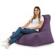 Violet Pouf Poire Fauteuil Bali velours