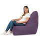 Violet Pouf Poire Fauteuil Bali velours