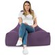 Violet Pouf Poire Fauteuil Bali velours