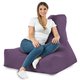 Violet Pouf Poire Fauteuil Bali velours