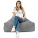 Acier Pouf Poire Fauteuil Bali velours