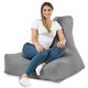 Acier Pouf Poire Fauteuil Bali velours