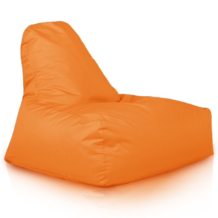 Orange Pouf Poire Fauteuil Bali Jardin nylon