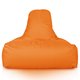 Orange Pouf Poire Fauteuil Bali Jardin nylon