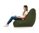 Vert foncé Pouf Poire Fauteuil Bali Jardin nylon