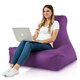 Violet Pouf Poire Fauteuil Bali Jardin nylon