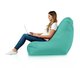 Turquoise Pouf Poire Fauteuil Bali Jardin nylon