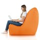 Orange Pouf Poire Fauteuil Distinto Jardin nylon