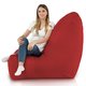 Rouge foncé Pouf Poire Fauteuil Distinto Jardin nylon