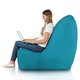 Bleu Pouf Poire Fauteuil Distinto Jardin nylon