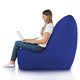 Bleu foncé Pouf Poire Fauteuil Distinto Jardin nylon