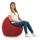 Rouge foncé Coussin Rond Monaco Extérieur nylon