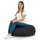 Noir Coussin Rond Monaco Extérieur nylon