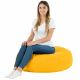 Jaune Coussin Rond Monaco simili-cuir