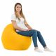 Jaune Coussin Rond Monaco simili-cuir