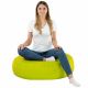 Lime Coussin Rond Monaco simili-cuir