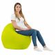 Lime Coussin Rond Monaco simili-cuir