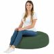 Vert foncé Coussin Rond Monaco simili-cuir