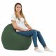 Vert foncé Coussin Rond Monaco simili-cuir