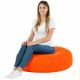 Orange Coussin Rond Monaco simili-cuir