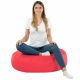 Rose Coussin Rond Monaco simili-cuir