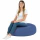 Bleu Coussin Rond Monaco simili-cuir