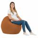 Marron clair Coussin Rond Monaco simili-cuir