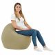 Beige Coussin Rond Monaco simili-cuir