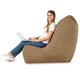 Beige Pouf Poire Fauteuil Distinto Moderne velours