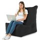 Schwarz Sitzsack Sessel XXL Plüsch Design