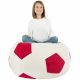 Rouge Pouf De Football velours