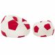 Rouge Pouf De Football velours