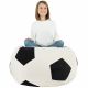 Noir Pouf De Football velours