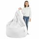 Blanc Pouf Poire XL simili-cuir