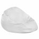 Blanc Pouf Poire XL simili-cuir