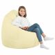 Crème Pouf Poire XL simili-cuir