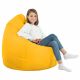 Jaune Pouf Poire XL simili-cuir