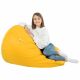 Jaune Pouf Poire XL simili-cuir