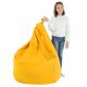 Jaune Pouf Poire XL simili-cuir