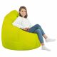 Lime Pouf Poire XL simili-cuir