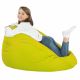 Lime Pouf Poire XL simili-cuir