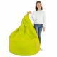 Lime Pouf Poire XL simili-cuir