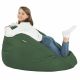 Vert foncé Pouf Poire XL simili-cuir