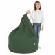 Vert foncé Pouf Poire XL simili-cuir