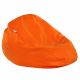 Orange Pouf Poire XL simili-cuir