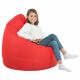 Rouge Pouf Poire XL simili-cuir