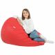 Rouge Pouf Poire XL simili-cuir