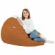 Marron clair Pouf Poire XL simili-cuir