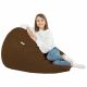 Marron Pouf Poire XL simili-cuir